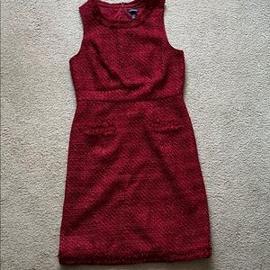 Elegant Red Sleeveless Dress